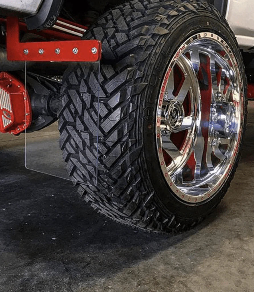Show off Mud flap replacement clear polycarbonate sheets sold in