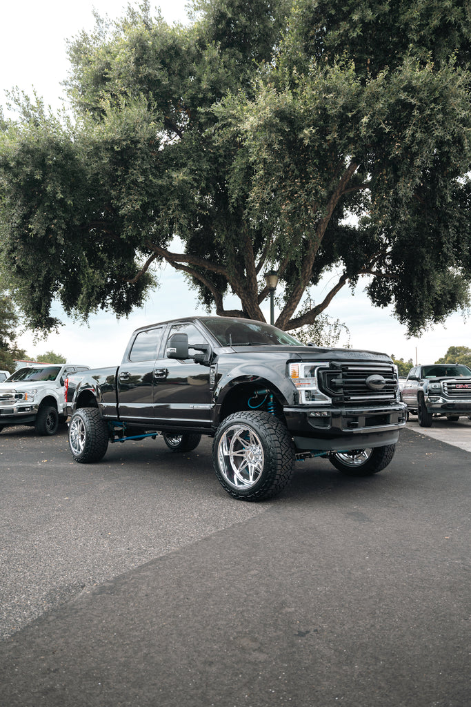 2021 Ford F250 with king suspension upgrades, wheels, tires and more.