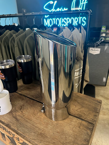 Polished 5" Diesel Exhaust Tip, 6" Outlet