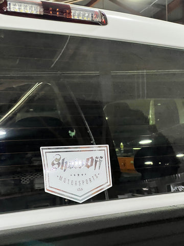 BACK WINDOW SHOW OFF STICKER