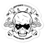 KRYPTONITE ANGRY SKULL STICKER
