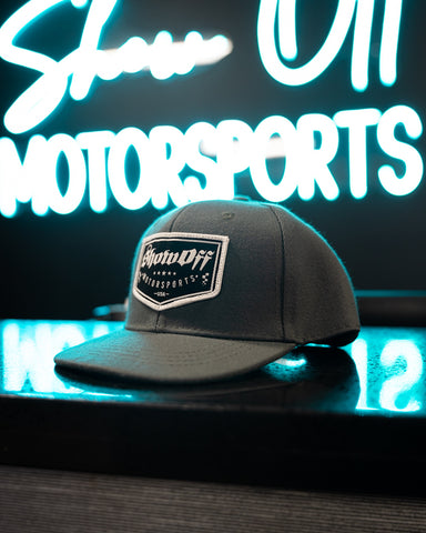 Showoff Motorsports patch flat bill snapback- toddler size