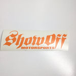 Show Off Sticker Orange Stickers