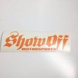 Show Off Sticker Orange Stickers