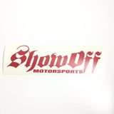 Show Off Sticker Red Stickers