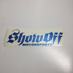 Show Off Sticker Metallic Blue Stickers