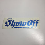 Show Off Sticker Metallic Blue Stickers