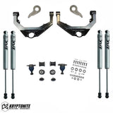Kryptonite Stage 3 Leveling Kit With Fox Shocks 2001-2010 Without Cam Bolt Kit Steering Components