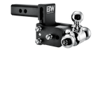 B&w Tow Stow Adjustable Ball Mount 3 Drop - 3.5 Rise 2 Shank Black Truck Accessories