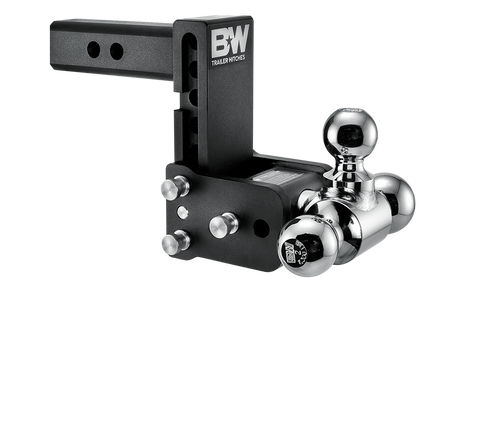 B&w Tow Stow Adjustable Ball Mount 5 Drop - 5.5 Rise 2 Shank Black Truck Accessories