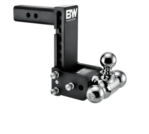 B&w Tow Stow Adjustable Ball Mount 7 Drop - 7.5 Rise 2 Shank Black Truck Accessories