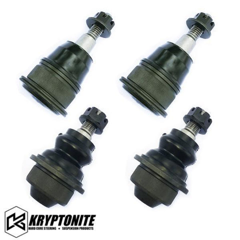 Kryptonite Upper And Lower Ball Joint Package Deal (For Stock Control Arms) 2001-2010 Black Steering