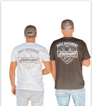 BLACK SHOW OFF BUILT DIFFERENT LOGO SHIRT