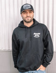 BLACK SHOW OFF PERFORMANCE LOGO SKULL HOODIE