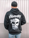 BLACK SHOW OFF PERFORMANCE LOGO SKULL HOODIE