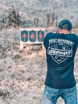 BLACK SHOW OFF BUILT DIFFERENT LOGO SHIRT