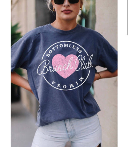 Brunch Club Navy T-SHIRT