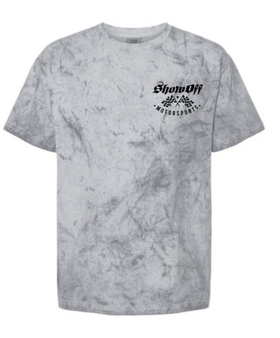 COMFORT COLORS GREY SHOW OFF PERFORMANCE LOGO SHIRT