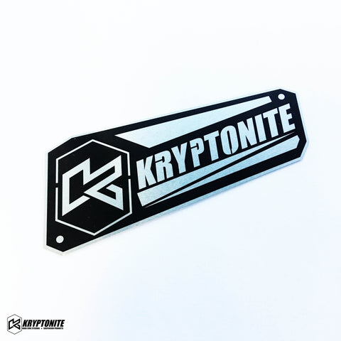 Kryptonite Upper Control Arm Logo Plate 2011-2019 Steering Components 11-19